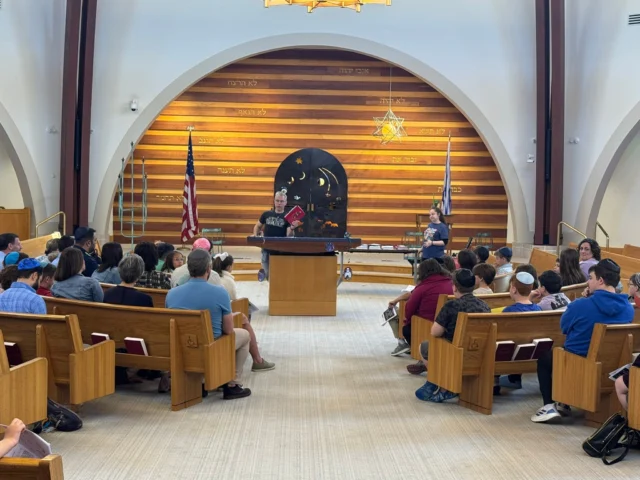 Today our 3rd graders received their first siddurim—clutching not just a book, but a doorway into Jewish life, prayer, and community.
We don’t just teach them how to read Hebrew.
We teach them that their words matter.
That their voices belong in our tradition.
That tefillah isn’t about reciting—it’s about connecting.
To God. To each other. To something bigger.

Mazel tov to our students and their families—this is only the beginning.