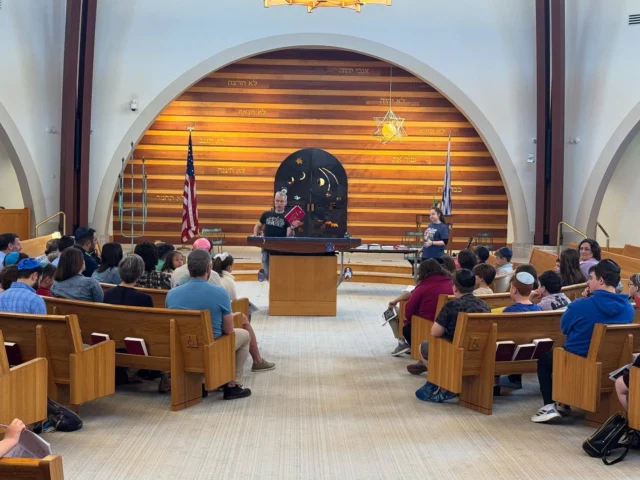 Today our 3rd graders received their first siddurim—clutching not just a book, but a doorway into Jewish life, prayer, and community.
We don’t just teach them how to read Hebrew.
We teach them that their words matter.
That their voices belong in our tradition.
That tefillah isn’t about reciting—it’s about connecting.
To God. To each other. To something bigger.

Mazel tov to our students and their families—this is only the beginning.